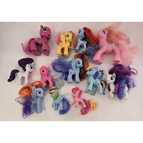 Hasbro Other - My Little Pony MLP Toy Figure Lot of 13 Ponies Assorted Mixed Lot Pretend Play